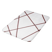 Abstract patroon - rood badmat (Gekanteld)