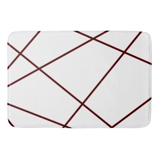 Abstract patroon - rood badmat (Voorkant)