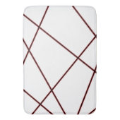 Abstract patroon - rood badmat (Voorkant Verticaal)