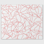 Abstract patroon - rood en wit. cadeaupapier (Vlak)