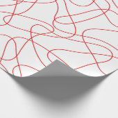 Abstract patroon - rood en wit. cadeaupapier (Hoek)