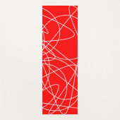 Abstract patroon - rood. yogamat (Voorkant)