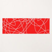 Abstract patroon - rood. yogamat (Voorkant (horizontaal))