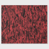 Abstract patroon rood zwart cadeaupapier (Vlak)