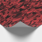 Abstract patroon rood zwart cadeaupapier (Hoek)