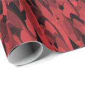 Abstract patroon rood zwart cadeaupapier (Rol Hoek)