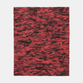 Abstract patroon rood zwart fleece deken (Voorkant)