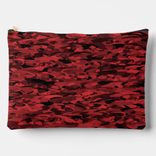 Abstract patroon rood zwart groot etui