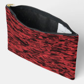 Abstract patroon rood zwart groot etui (Open)