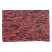 Abstract patroon rood zwart kussensloop (Voorkant-Rechts)