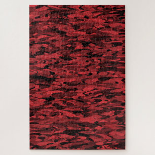 Abstract patroon rood zwart legpuzzel