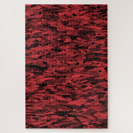 Abstract patroon rood zwart legpuzzel (Verticaal)