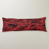 Abstract patroon rood zwart lichaamskussen (Achterkant)