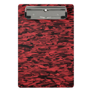 Abstract patroon rood zwart mini klembord