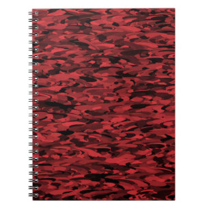 Abstract patroon rood zwart notitieboek