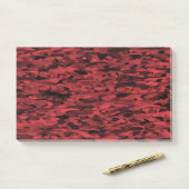 Abstract patroon rood zwart post-it® notes (Op bureau)