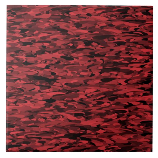 Abstract patroon rood zwart tegeltje (Voorkant)