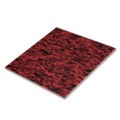 Abstract patroon rood zwart tegeltje (Zijkant)