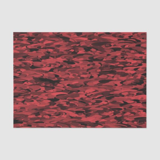 Abstract patroon rood zwart tissuepapier (Voorkant)