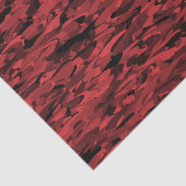 Abstract patroon rood zwart tissuepapier (Detail)