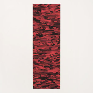 Abstract patroon rood zwart yogamat