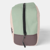 Abstract Patroon Roze Bruin Groen Toilettasje (Rechts)