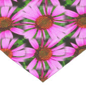 Abstract patroon roze Daisy Flowers Korte Tafelloper (Hoek)