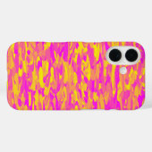 Abstract patroon roze geel oranje Case-Mate iPhone case (Achterkant (horizontaal))