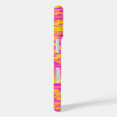 Abstract patroon roze geel oranje Case-Mate iPhone case (Achterkant / Rechts)
