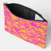 Abstract patroon roze geel oranje groot etui (Open)