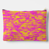 Abstract patroon roze geel oranje groot etui (Achterkant)