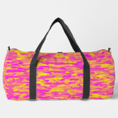 Abstract patroon roze geel oranje groot plunjezak (Voorkant)