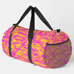Abstract patroon roze geel oranje groot plunjezak
