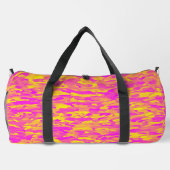 Abstract patroon roze geel oranje groot plunjezak (Achterkant)