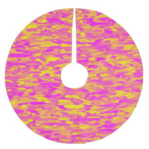 Abstract patroon roze geel oranje kerstboom rok