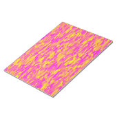 Abstract patroon roze geel oranje notitieblok (Schuin)