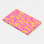 Abstract patroon roze geel oranje post-it® notes (Schuin)