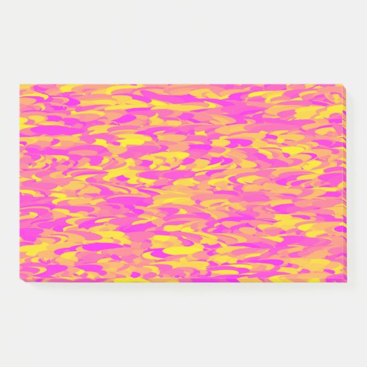 Abstract patroon roze geel oranje post-it® notes (Voorkant)