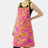 Abstract patroon roze geel oranje schort (Insitu)