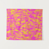 Abstract patroon roze geel oranje wandkleed (Voorkant (horizontaal))