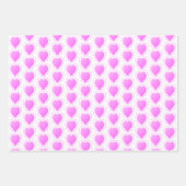 Abstract patroon roze hartwand inpakpapier vel (Voorkant 3)