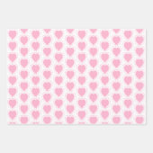 Abstract patroon roze hartwand inpakpapier vel (Voorkant)