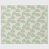 Abstract patroon Sage Green Modern Minimalist Cadeaupapier (Vlak)