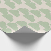 Abstract patroon Sage Green Modern Minimalist Cadeaupapier (Hoek)