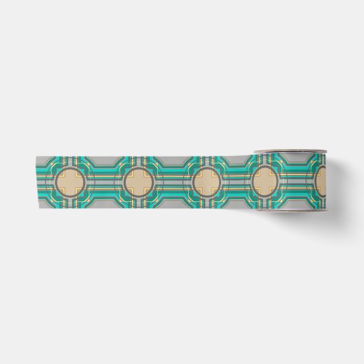 abstract patroon satijnen lint (Voorkant)