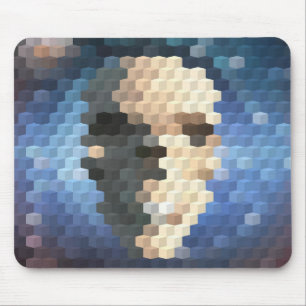 Abstract patroon schedel muismat