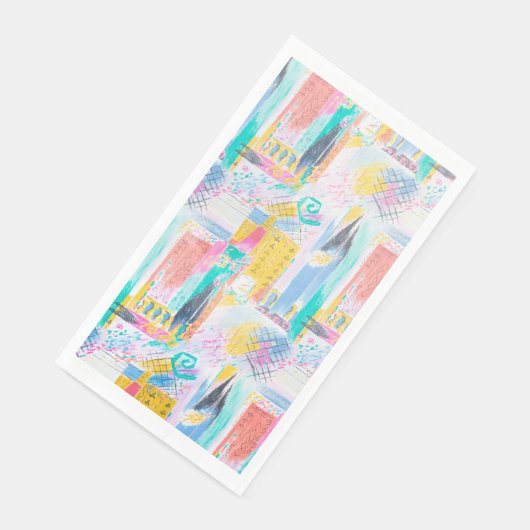 Abstract patroon servet (Hoek)