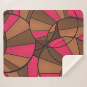 Abstract patroon sherpa deken (Voorkant (horizontaal))