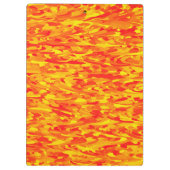 Abstract Patroon Sinaasappel Rood Geel Klembord (Achterkant)