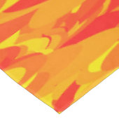 Abstract Patroon Sinaasappel Rood Geel Tafelkleed (Gekanteld)